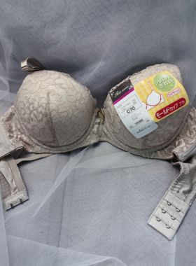 70BC75AB日韩欧美内衣文胸有无钢圈聚拢蕾丝多扣有无插垫84