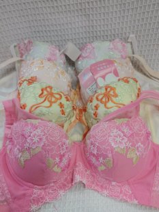 大码36/80B日韩内衣文胸有钢圈聚拢刺绣蕾丝多扣无插垫杂款