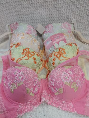 大码36/80B日韩内衣文胸有钢圈聚拢刺绣蕾丝多扣无插垫杂款