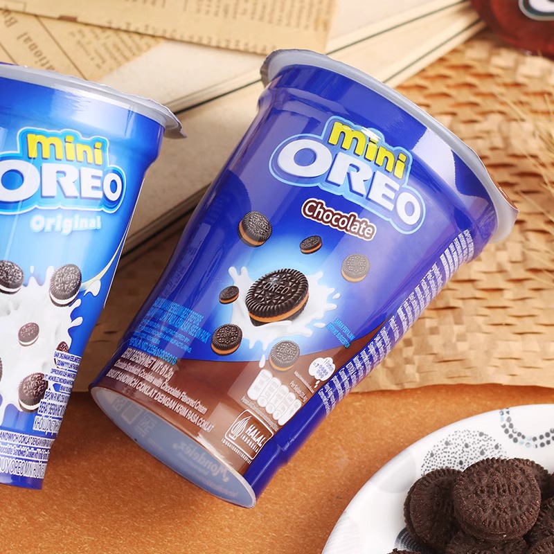 印尼进口奥利奥OREO巧克力味夹心饼干追剧小零食儿童休闲食品小吃