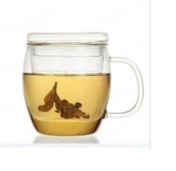 带盖过滤创意风耐热玻璃杯