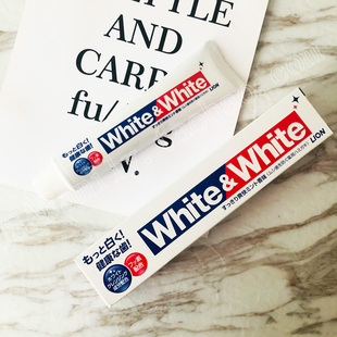 日本狮王white&white亮白美白牙膏150g 还你一口大白牙 买2支 包邮