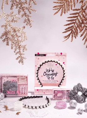 invisibobble 圣诞限定魔发波浪夹珍珠/流线魔发圈 发饰发箍套装