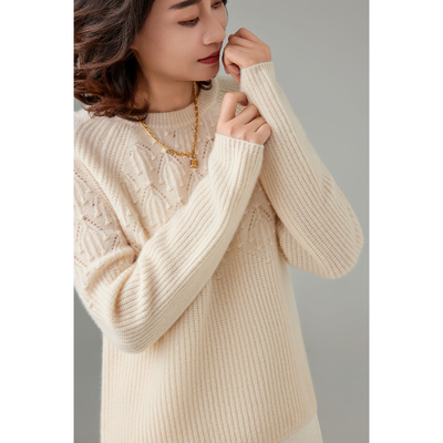 100%纯山羊绒秋冬季加厚女打底衫针织衫套头款毛针织衫纯色半高领