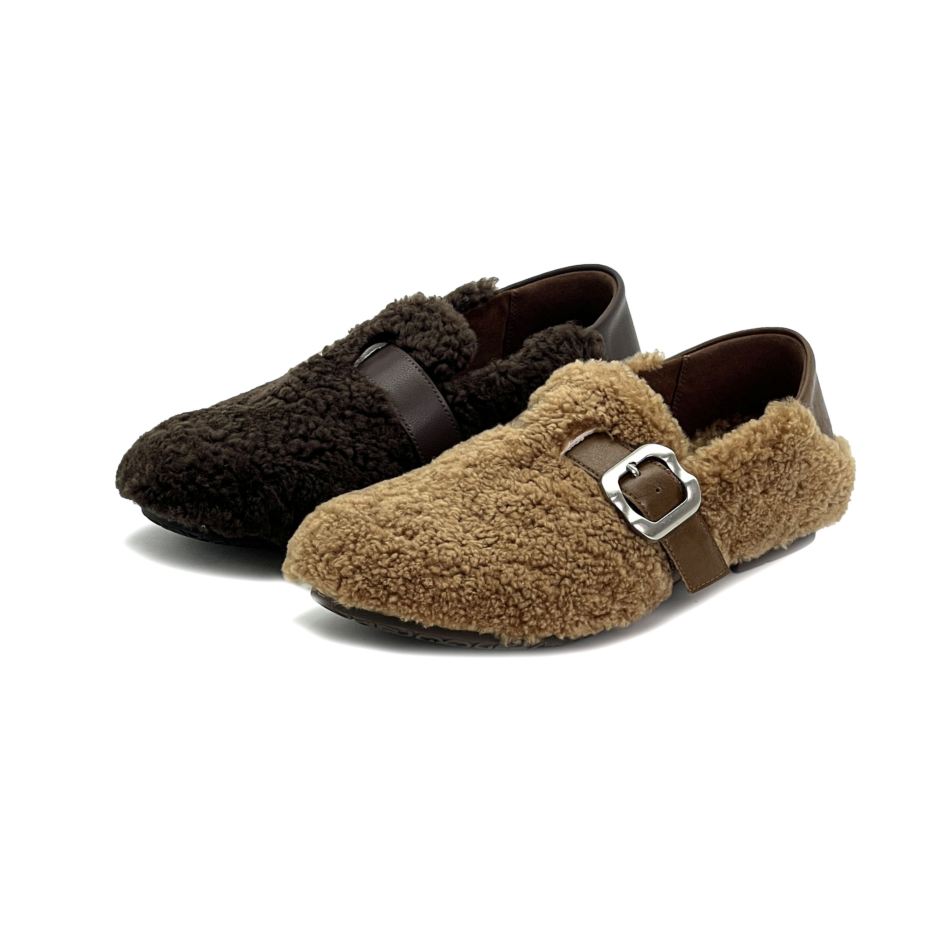 【阿美专享】秋冬懒人一脚蹬毛毛鞋56015,女鞋,勃肯鞋/软木鞋,淘宝优惠券,粉丝福利购,淘宝优惠卷