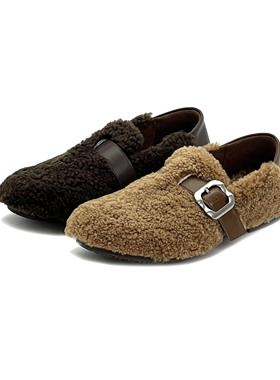 【阿美专享】秋冬懒人一脚蹬毛毛鞋56015