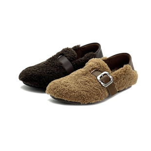 【阿美专享】秋冬懒人一脚蹬毛毛鞋56015