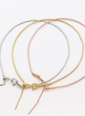 diy万能纯银饰品串珠手圈