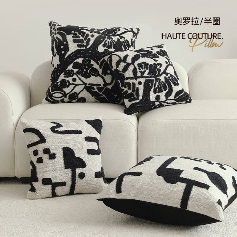 馨生活|半圈 抱枕沙发客厅办公室靠背枕靠枕靠垫床上大抱枕可拆洗