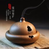 景德镇陶瓷香炉家用室内檀香熏香炉葫芦盘香炉香薰炉茶道创意摆件