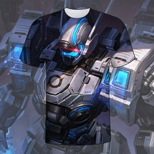 王者荣耀短袖夏侯惇无限飓风号衣服男女春夏中学生青少年t恤上衣