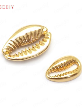 耳环耳饰Diy饰品配件12x8MM 16x11MM 铜镀真金海螺挂件吊坠35989