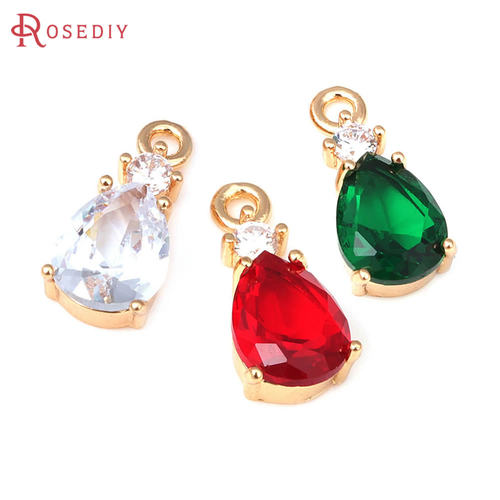 Rosediy铜+锆水滴吊坠挂件