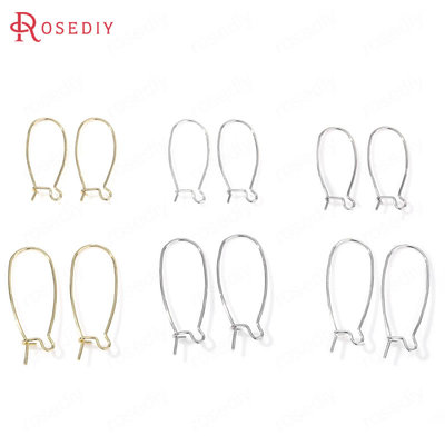 耳环耳饰配件Diy饰品配件高25MM 33MM铜镀真金9字 长耳勾34004