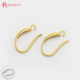 手工材料 铜镀真金 耳环配件 Diy饰品配件 耳饰15MM耳勾 31831