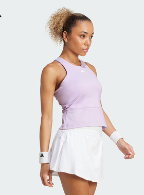 Adidas阿迪达斯网球服25新款穆霍娃亚洲巡回赛同款运动背心JW2991
