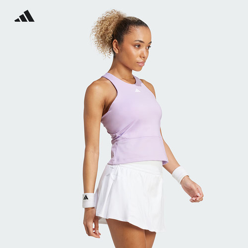 Adidas阿迪达斯网球服25新款穆霍娃亚洲巡回赛同款运动背心JW2991