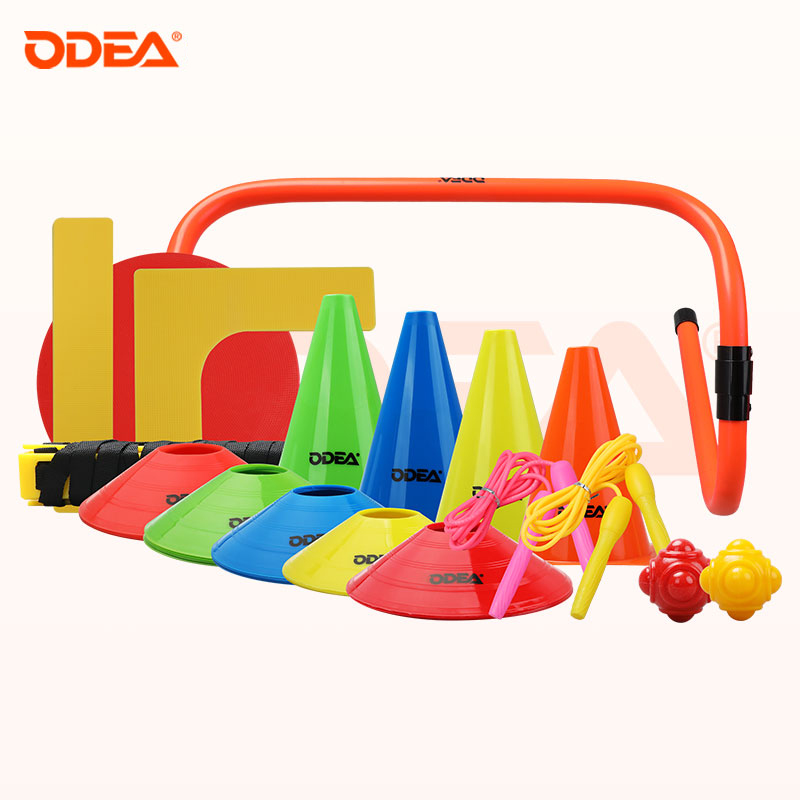 欧帝尔网球训练配件地贴线障碍物目标垫地标贴标志桶六角球绳梯