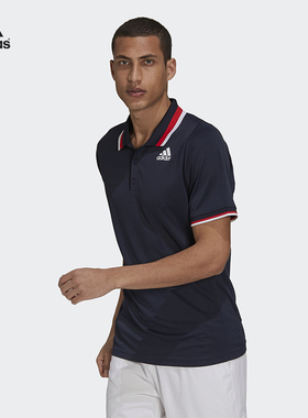 【断码特惠】Adidas/阿迪达斯短袖羽毛球服男款上衣夏季T恤S90085