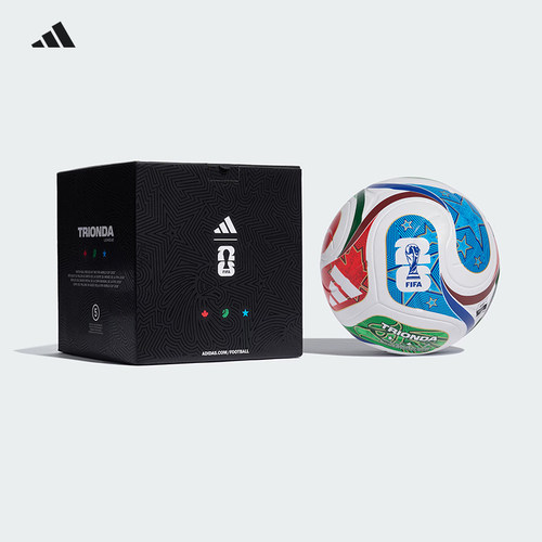 Adidas阿迪达斯2026年世界杯比赛足球热粘合训练足球礼盒装JD8045