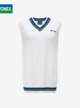 yonex尤尼克斯针织运动背心yy75周年复古系列男女同款30073AYX