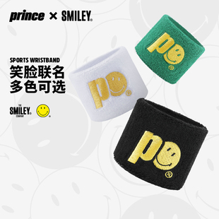 王子Prince×SMILEY联名网球护腕男女运动健身擦汗巾长短运动护腕