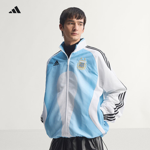 Adidas阿根廷2006复刻国家队球衣 阿迪达斯主场梭织外套男足球服