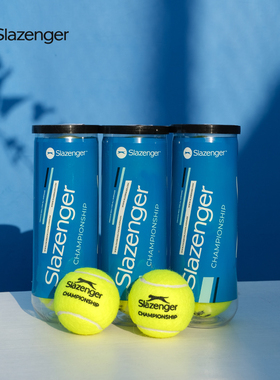 Slazenger网球施莱辛格胶罐训练网球高级训练球3粒装加亮球耐磨