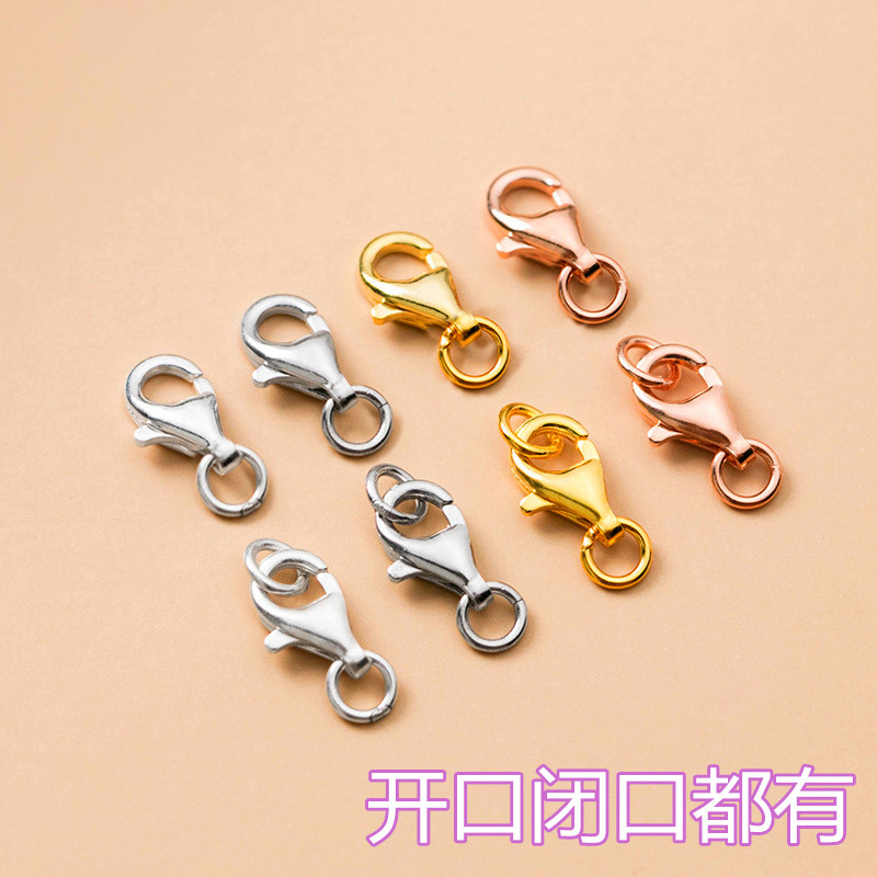 925纯银珍珠手链扣头水滴扣diy配件龙虾扣项链扣子连接弹簧扣材料,饰品/流行首饰/时尚饰品新,扣,淘宝优惠券,粉丝福利购,淘宝优惠卷