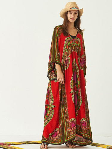 直播间棉麻刺绣设计师款宽松