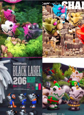 WAZZUP Chameleon变色龙恐龙3代4代第六代七代圣诞系列盲盒现货