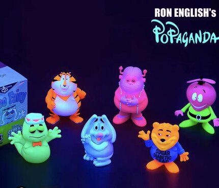 现货CEREAL KILLERS  RonEnglish 麦片杀手荧光版限量潮玩公仔