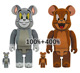 Bearbrick 400% Tomanderry 现货 猫和老鼠汤姆杰瑞植绒款 积木熊