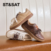 厚底增高运动休闲鞋 St&Sat 星期六春秋复古德训鞋 女SSC3112C1G