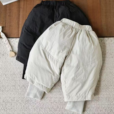 不二妈加厚羽绒裤冬季保暖棉裤子