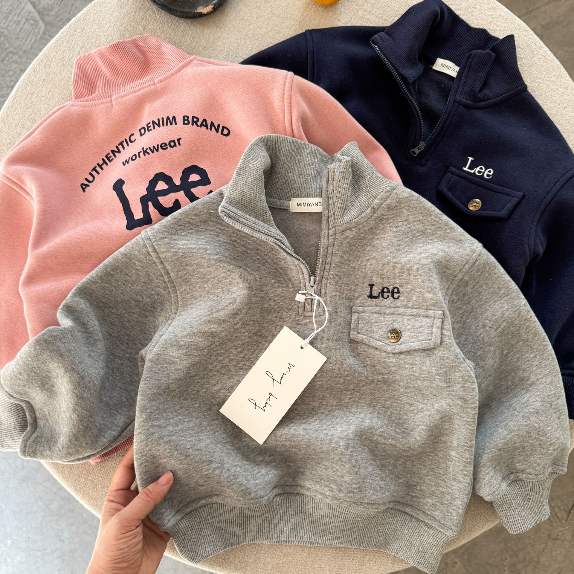 不二妈潮牌卫衣冬季套头一体绒潮