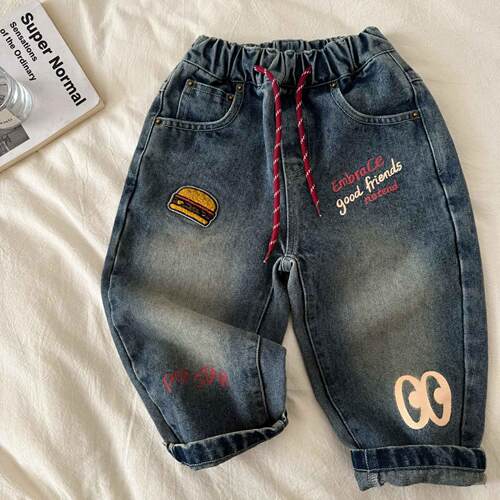 2025新款小童韩版儿童牛仔裤