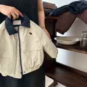 儿童棉袄冬季 外套小童tb棉衣加厚洋气宝宝休闲外套女夹棉 男童工装