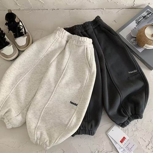 不二妈加绒加厚卫裤冬季保暖洋气