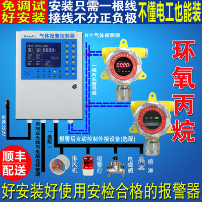 精细化工生产车间环氧丙烷浓度检测仪探测器可燃气体泄漏报警器