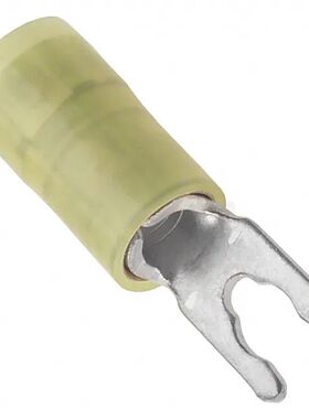 0191150043 CONN SPADE TERM 10-12AWG #6 YEL