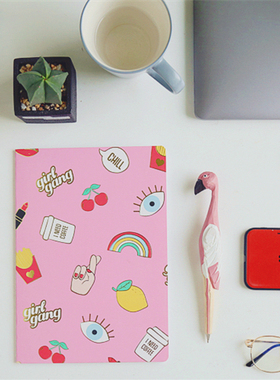 R10(R4 出口小物 INS风 炒鸡美腻奶油金属色 笔记本 一套四本