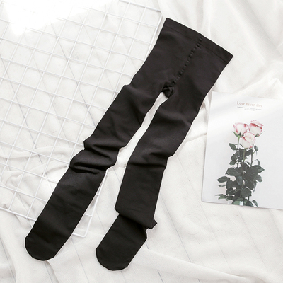 不勾丝黑色连裤袜白菜价