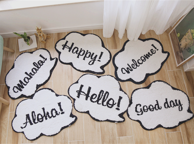 v09日本dan敲美腻家居云朵地垫