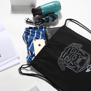 出口小物 V45 A423 原DAN 狗頭抽繩雙肩背包 貴PAI周邊