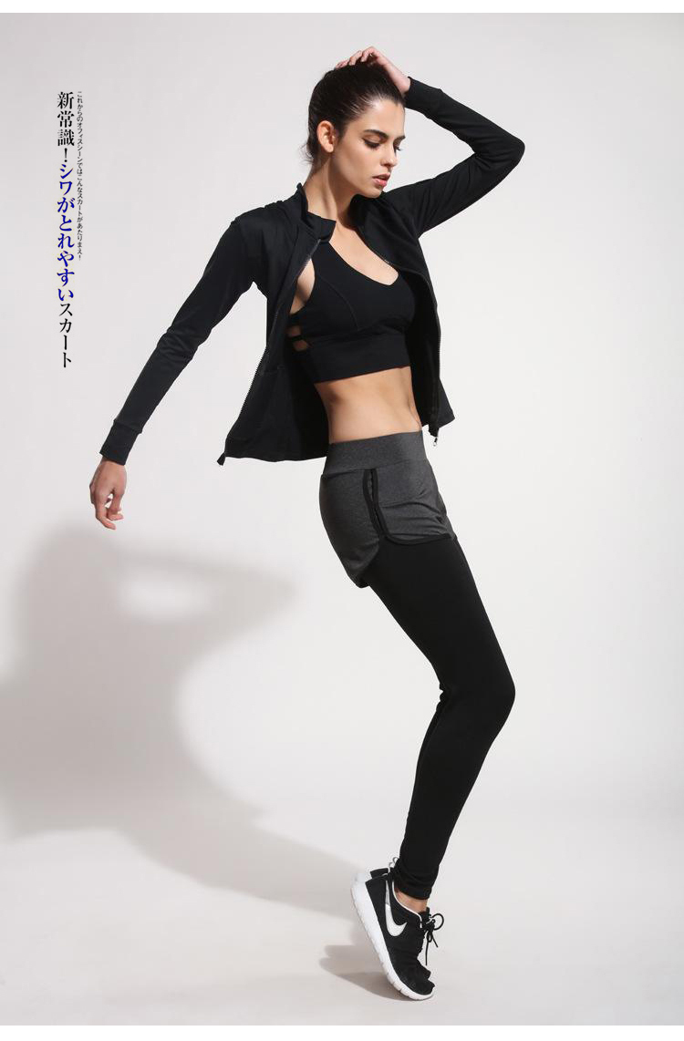 假两件瑜伽健身裤健身运动裤