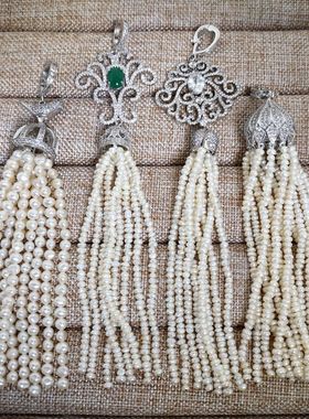 特价清仓包邮0欧美宫廷风天然淡水珍珠流苏可打开吊坠925纯银颈坠