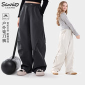 宽松洋气童装 女童工装 子休闲运动户外伞兵裤 春秋多妙屋儿童裤 裤