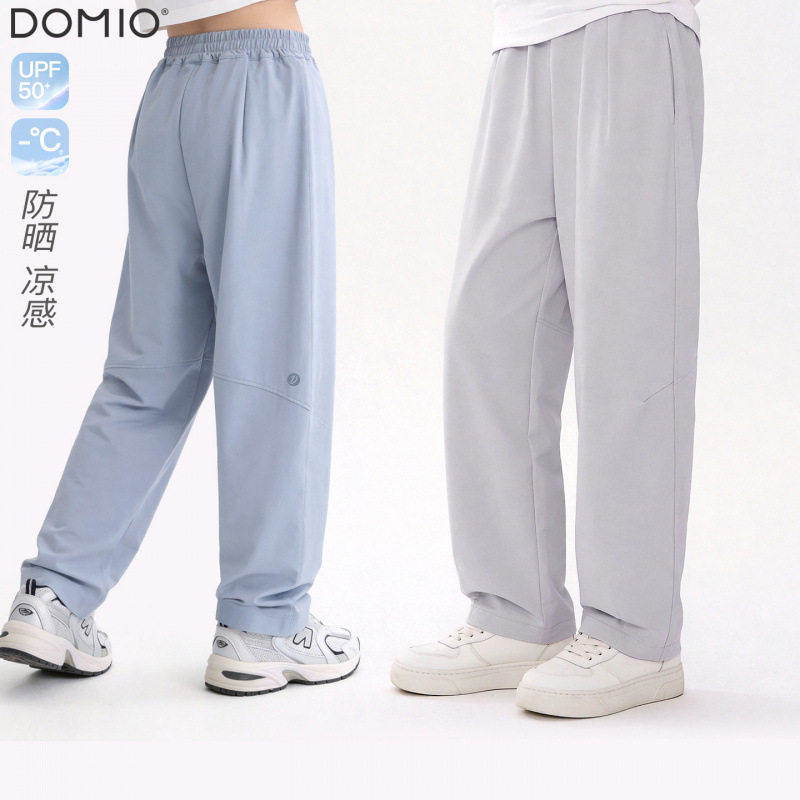 男童裤子夏季新款儿童防蚊直筒裤大童男孩薄款轻量户外运动裤夏装