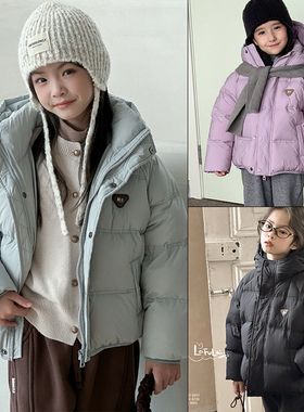 啦芙莱童装2024冬新款男女中大童洋气90白鸭绒羽绒服加厚外套6891